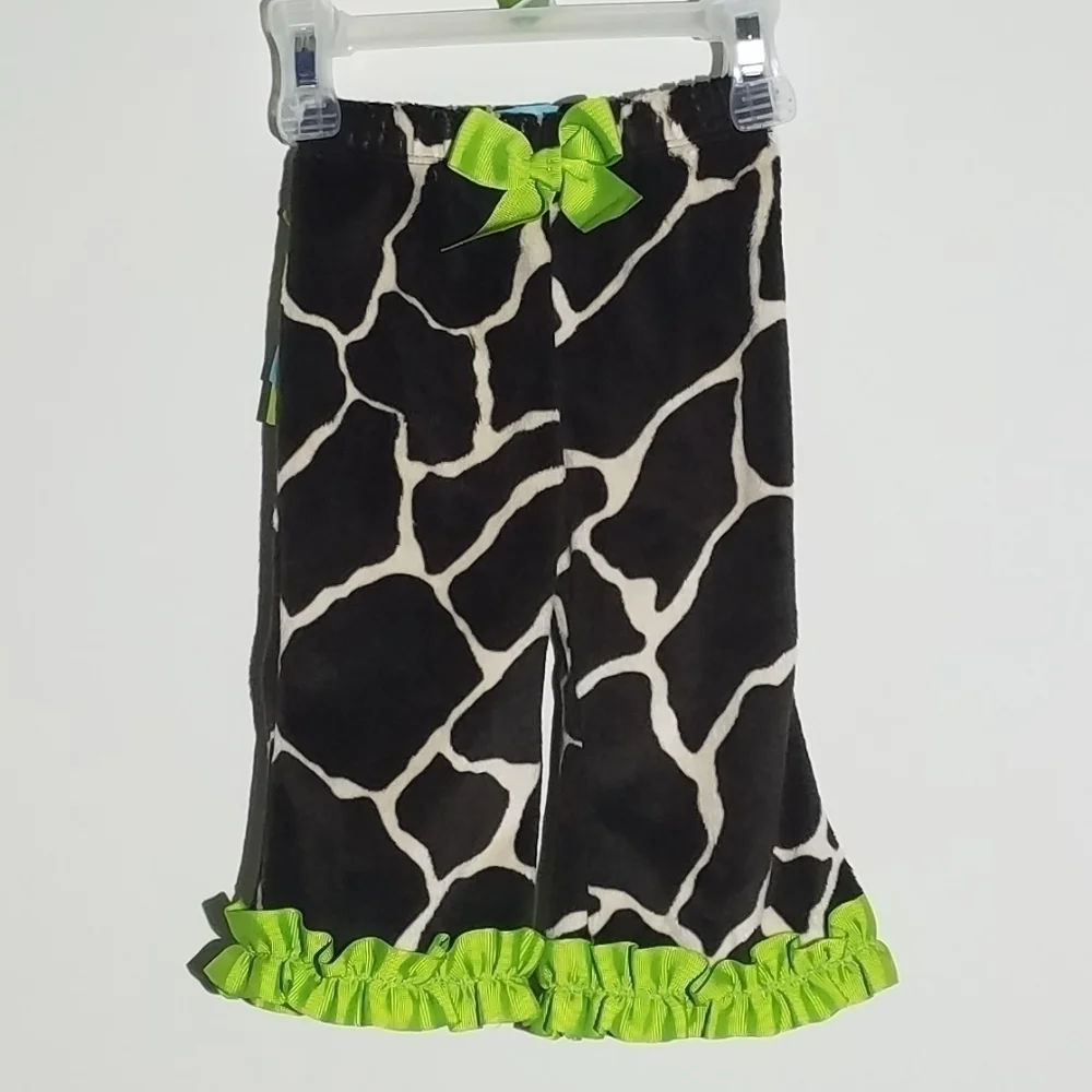 Mud Pie Giraffe Zoo Animal Safari Ruffle Butt Pants Costume 0-6m